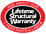 lifetime structural warranty badge