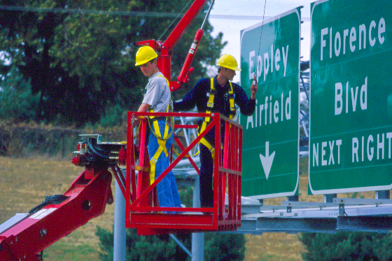 watch for falling objects sign